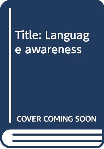 Stock image for Language awareness for sale by Redux Books