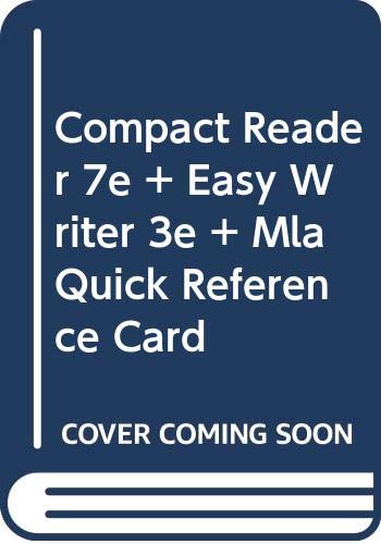 Compact Reader 7e & Easy Writer 3e & MLA Quick Reference Card (9780312469474) by Aaron, Jane E.; Lunsford, Andrea A.; Fister, Barbara