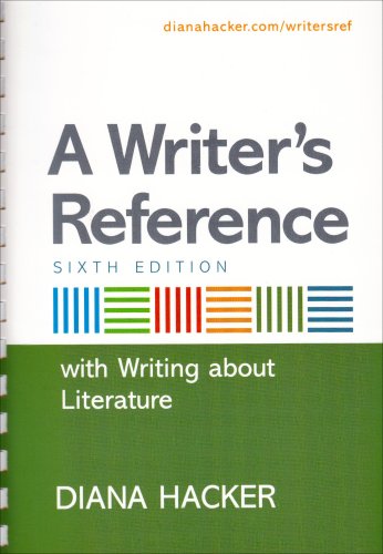 Stock image for A Writer's Reference with Writing about Literature for sale by Your Online Bookstore