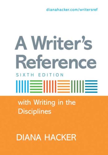 Beispielbild fr A Writer's Reference with Writing in the Disciplines zum Verkauf von SecondSale