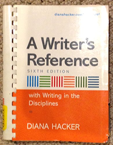 Stock image for A Writer's Reference with Writing in the Disciplines for sale by SecondSale