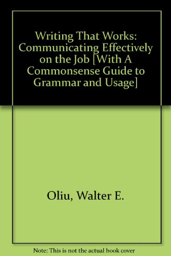 9780312472627: Writing that Works 9e & Commonsense Guide to Grammar and Usage 4e