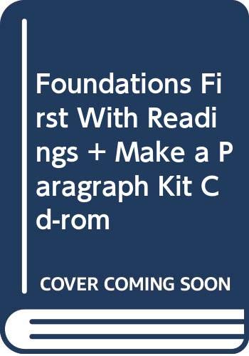 Imagen de archivo de Foundations First with Readings: Sentences and Paragraphs [With Make-A-Paragraph Kit] a la venta por Better World Books