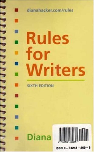 Rules for Writers 6e & Writing Across the Curriculum Package (9780312482695) by Hacker, Diana; Fister, Barbara