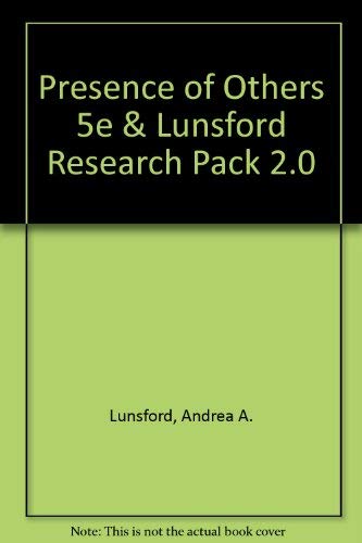 9780312486624: Presence of Others 5th Ed + Lunsford Research Pack 2.0