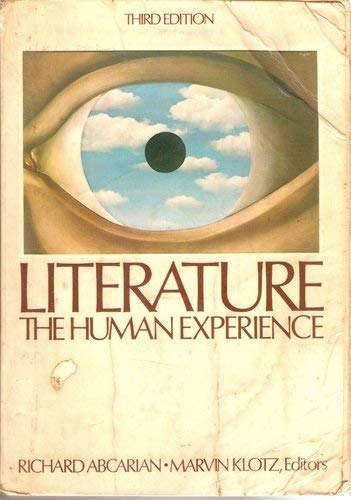 Stock image for Literature, the human experience for sale by HPB-Emerald