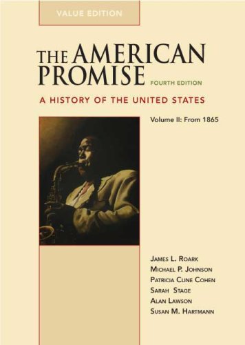 Beispielbild fr American Promise: A History of the United States (Value Edition), Vol. II zum Verkauf von BookHolders
