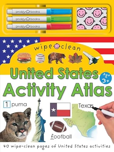 9780312497361: United States Activity Atlas [With Markers & Cloth] (Wipe Clean)