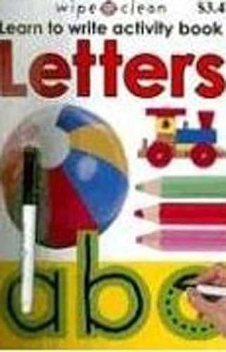 9780312498320: Letters: Learn To Write Activity Book (Wipe Clean)