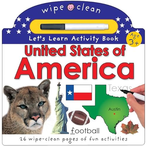 Stock image for Wipe Clean United States Activity Atlas (Wipe Clean Let's Get Ready for School) for sale by SecondSale