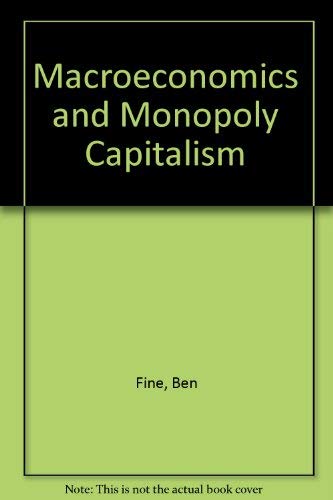 Beispielbild fr Macroeconomics and Monopoly Capitalism zum Verkauf von Better World Books