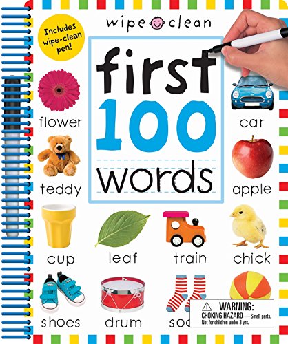 Imagen de archivo de Wipe Clean: First 100 Words - Extended Edition: Includes Wipe-Clean Pen (Wipe Clean Learning Books) a la venta por KuleliBooks