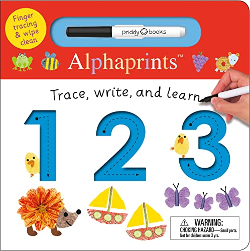 Beispielbild fr Alphaprints: Trace, Write, and Learn 123 : Finger Tracing and Wipe Clean zum Verkauf von Better World Books