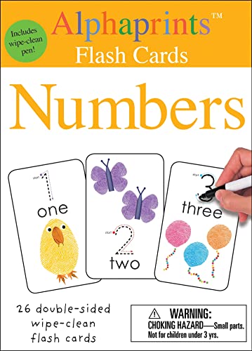 Stock image for Alphaprints: Wipe Clean Flash Cards Numbers for sale by Majestic Books