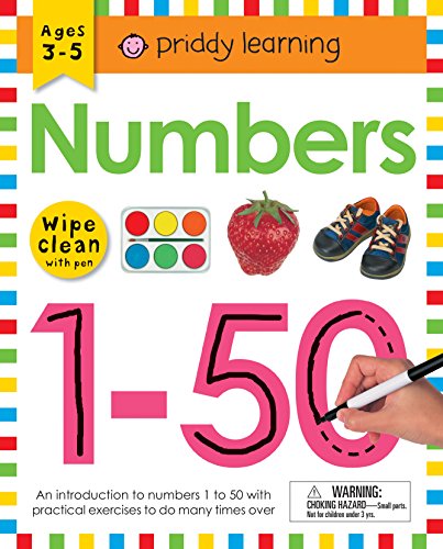 Stock image for Wipe Clean Workbook: Numbers 1-50 : Ages 3-5; Wipe-Clean with Pen for sale by Better World Books: West