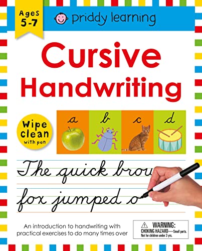 Imagen de archivo de Wipe Clean Workbook: Cursive Handwriting: Ages 5-7; wipe-clean with pen (Wipe Clean Learning Books) a la venta por BookShop4U