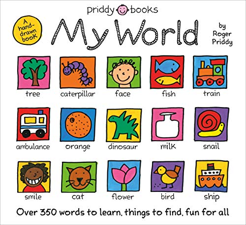 Imagen de archivo de My World: A hand-drawn book with 350 words to learn, things to count, lots to find a la venta por SecondSale