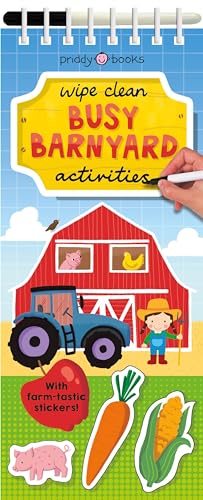 Imagen de archivo de Wipe Clean Activities: Busy Barnyard: With Farm-tastic stickers! (Wipe Clean Activity Books) a la venta por HPB-Diamond