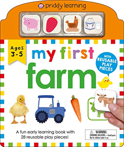 Stock image for My First Play and Learn: Farm : A Fun Early Learning Book with 28 Reusable Play Pieces for sale by Better World Books: West
