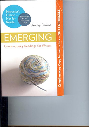 9780312535544: Emerging: Contemporary Readings for Writers