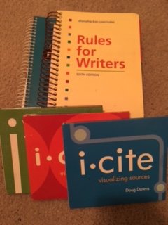 Rules for Writers with Tabs 6e & Bedford Researcher 2e & i-cite & i-claim & ix visual exercises (9780312536190) by Hacker, Diana; Palmquist, Mike; Downs, Douglas P.; Clauss, Patrick; Ball, Cheryl E.; Arola, Kristin L.