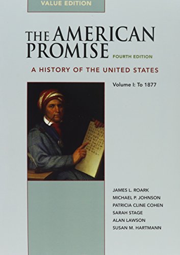 Imagen de archivo de American Promise 4e V1 Value Edition & Reading the American Past 4e V1 a la venta por Patrico Books