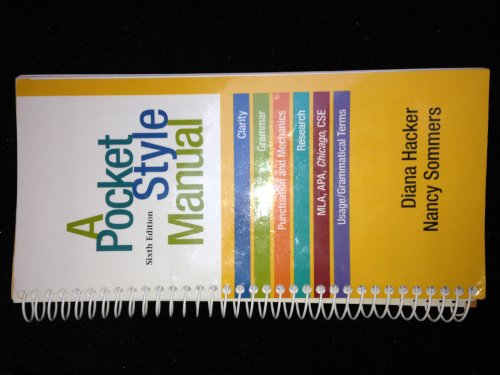 9780312542542: A Pocket Style Manual