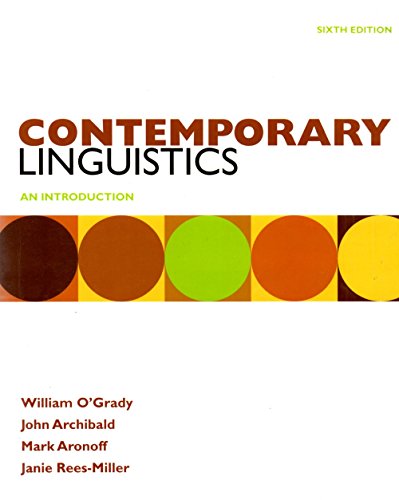 Beispielbild fr Contemporary Linguistics zum Verkauf von Books Unplugged