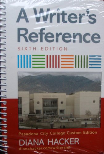 9780312557003: A Writer's Reference (Pasadena City College Custom Edition)