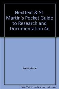 NextText & St. Martin's Pocket Guide to Research and Documentation 4e (9780312559168) by Kress, Anne; Winkle, Suellyn; Lunsford, Andrea A.