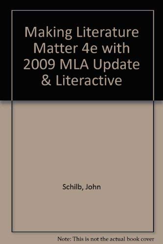 9780312560539: Making Literature Matter 4e with 2009 MLA Update & Literactive