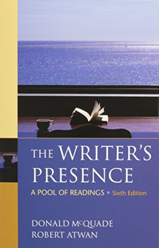 Writer's Presence 6e & Re:Writing Plus (9780312563288) by McQuade, Donald; Atwan, Robert
