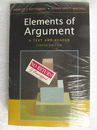 Elements of Argument 8th Ed + IX Visual Exercises (9780312563455) by Rottenberg, Annette T.