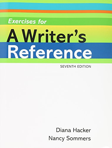 Writer's Reference 7e with Writing about Literature & Exercises Large Format (9780312566326) by Hacker, Diana; Sommers, Nancy