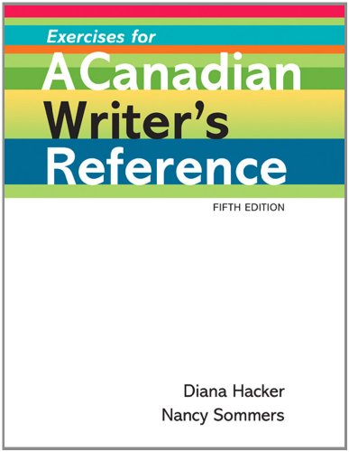 Stock image for Exercises for a Canadian Writer's Reference for sale by Better World Books