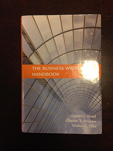 Beispielbild fr The Business Writer's Handbook zum Verkauf von SecondSale