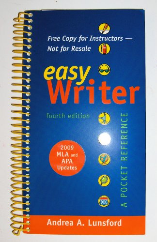 Stock image for Complimentary Copy for EasyWriter for sale by Better World Books