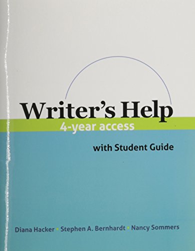 Stock image for WRITER'S HELP-4 YEAR ACCESS CARD for sale by Hippo Books