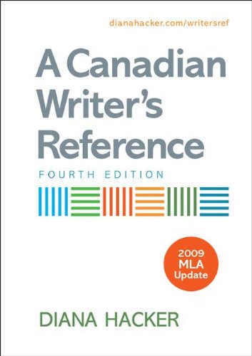 Stock image for A Canadian Writer's Reference 4e with 2009 MLA Update for sale by ThriftBooks-Atlanta