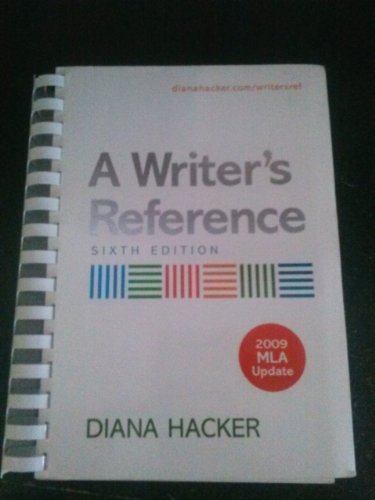 Immagine dell'editore per A Writer's Reference: Includes 2009 Mla Update venduto da Revaluation Books