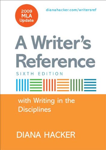 Stock image for Writer's Reference with Help for Writing in the Disciplines with 2009 MLA Update for sale by Better World Books