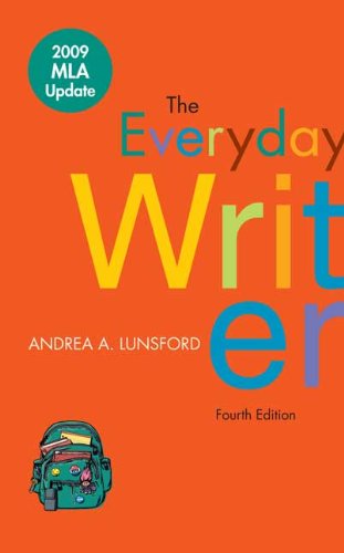 Beispielbild fr The Everyday Writer with 2009 MLA Update zum Verkauf von Wonder Book