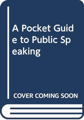 Imagen de archivo de A Pocket Guide to Public Speaking a la venta por Better World Books