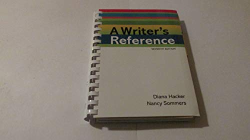 Imagen de archivo de A Writer's Reference a la venta por Better World Books