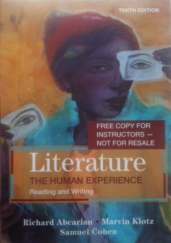 9780312601690: Literature: The Human Experience