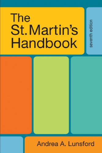 Beispielbild fr The St. Martin's Handbook Lunsford, Andrea A.; Matsuda, Paul Kei; Tardy, Christine M. and Ede, Lisa zum Verkauf von Aragon Books Canada
