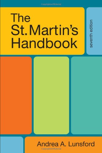 Imagen de archivo de The St. Martin's Handbook, 7th Edition a la venta por SecondSale