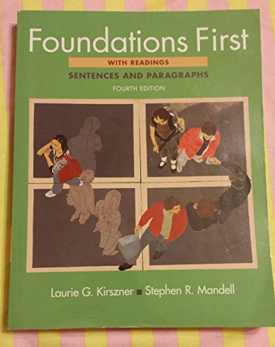 Beispielbild fr Foundations First with Readings: Sentences and Paragraphs zum Verkauf von BooksRun