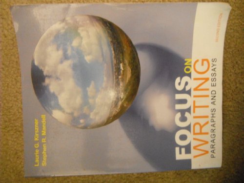 Stock image for Focus on Writing: Paragraphs and Essays for sale by BooksRun
