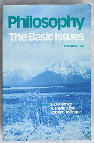 Beispielbild fr Philosophy : The Basic Issues zum Verkauf von Better World Books